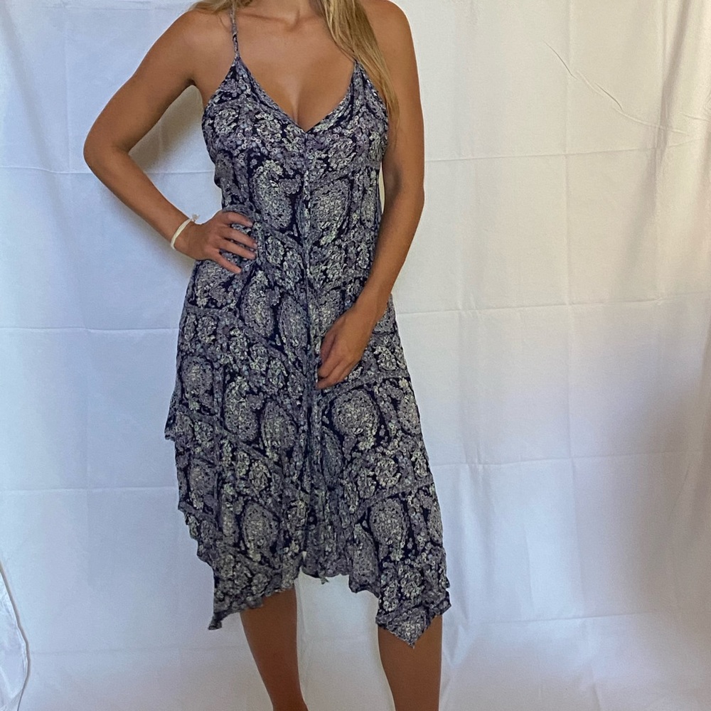 Paisley midi dress